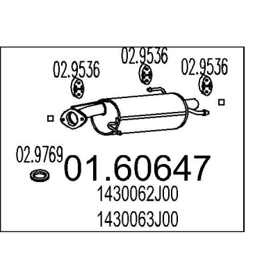 Billede af MTS 01.60647 Lydpotte 690 SUZUKI: SWIFT 3