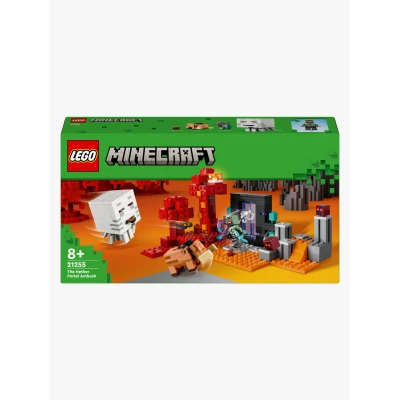 Billede af LEGO Minecraft 21255 Baghold ved Nether portalen