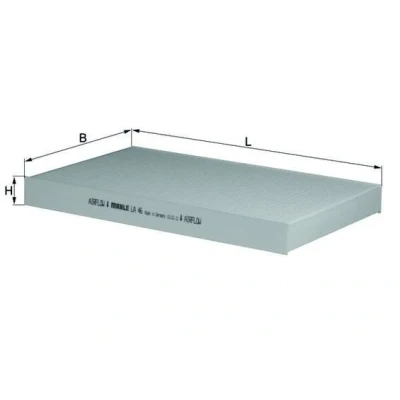 Billede af Filter, indvendig luft MAHLE ORIGINAL LA 46