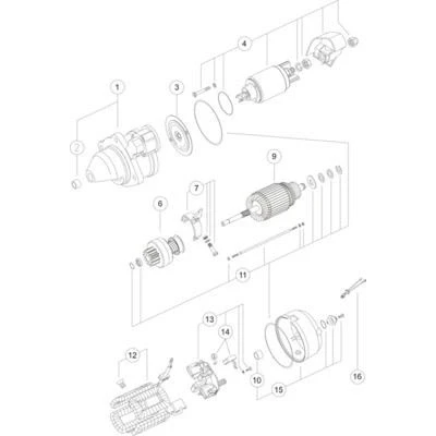 Billede af MAHLE ORIGINAL MS 271 Starter 12V 3,1kW 9 89,0mm olietæt