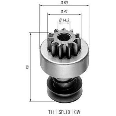 Billede af MAGNETI MARELLI 940113020021 Spidshjul, starter