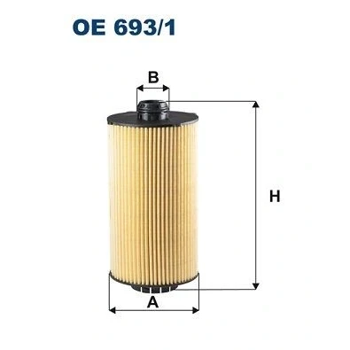 Billede af FILTRON OE 693/1 Oliefilter Filterindsats IVECO: Stralis