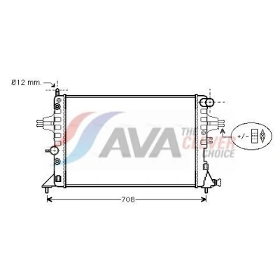 Billede af PRASCO OLA2254 Radiator Aluminium 602 378 32 Mekanisk fuget køleripper OPEL: Astra G Caravan, CC, Sedan