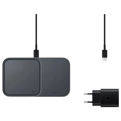 Billede af Samsung EP P5400 Dual Trådløs Oplader 15W Med Adapter Sort