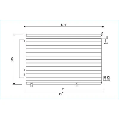 Billede af VALEO 814294 Kondensator uden tørrer Aluminium 385 R 134a FORD: FIESTA 6