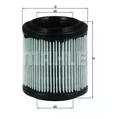 Billede af MAHLE ORIGINAL LX 279 Luftfilter 76,0 67,0 Filterindsats PORSCHE: 928 Coupe