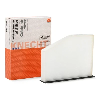 Billede af MAHLE ORIGINAL LA 181/1 Kabinefilter Partikelfilter 211,0 271 33,5 VOLKSWAGEN: Jetta 4, Caddy 3, GOLF 6, SKODA: Octavia 2 Combi, Superb II Stationcar