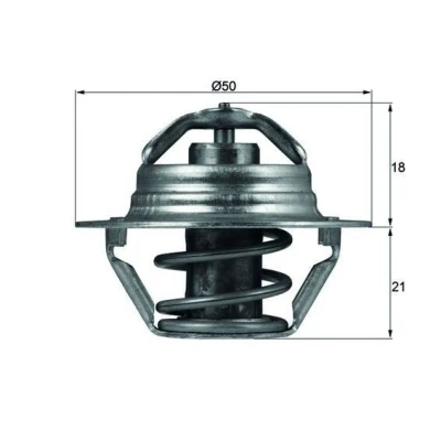Billede af MAHLE ORIGINAL TX 100 89D Termostat 89 med pakning RENAULT: MEGANE 3 Grandtour, TRAFIC 2 Kasten, CLIO