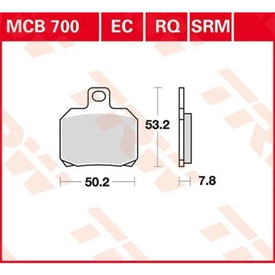 Billede af TRW Organic Low Budget MCB700EC Bremseklodser