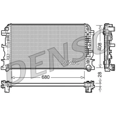 Billede af DENSO DRM17044 Radiator Aluminium 680 408 28