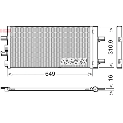 Billede af DENSO DCN05104 Kondensator med tørrer R 134a