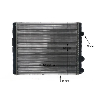 Billede af MAHLE ORIGINAL CR 42 000S Radiator til køretøjer uden klimaanlæg 430 377 34 Mekanisk fuget køleripper VOLKSWAGEN: Lupo / 3L, Polo III Hatchback