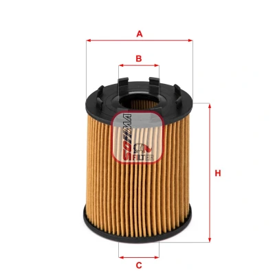 Billede af SOFIMA S 5043 PE Oliefilter Filterindsats FIAT: 500 Hatchback, Punto III Grande OPEL: Corsa D Astra H Caravan
