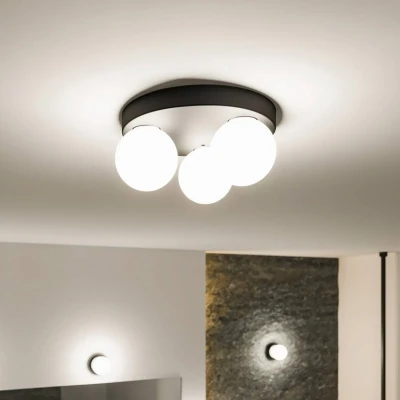 Billede af Paulmann Gove loftlampe IP44 G9 3 lyskilde, sort