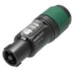 Billede af 4 pole speakON cable connector, screw terminal assembly, chuck type strain relief for diameters 10 to 16 mm