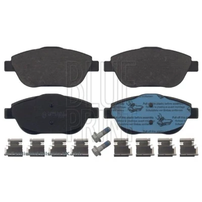 Billede af BLUE PRINT ADP154208 Bremseklodser foraksel med befæstelsesmateriale CITROËN: C3 II, DS3 Hatchback, Picasso, OPEL: Crossland X, DS: Hatchback
