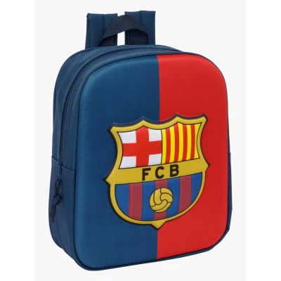 Billede af F.C. Barcelona Skoletaske Blå Rødbrun 22 x 27 10 cm