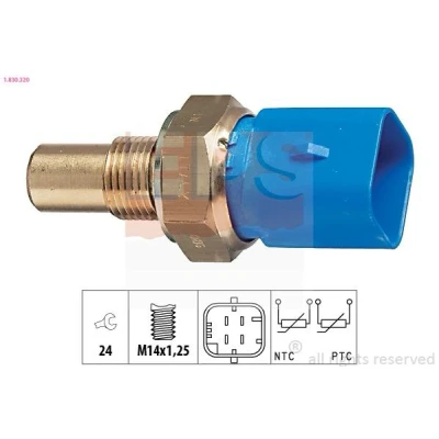 Billede af EPS 1.830.320 Kølevæsketemperatur Sensor Made in Italy OE Equivalent PEUGEOT: 306 Stationcar, 206 Hatchback