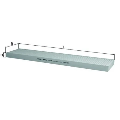 Billede af MAHLE ORIGINAL LA 226 Kabinefilter Partikelfilter 537,0 110 25,0 FORD: Galaxy Mk1 MPV, VOLKSWAGEN: Sharan I, SEAT: Alhambra I
