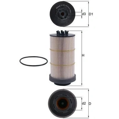 Billede af MAHLE ORIGINAL KX 80/1D Brændstoffilter Filterindsats