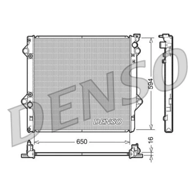 Billede af DENSO DRM50036 Radiator Aluminium 650 594 16