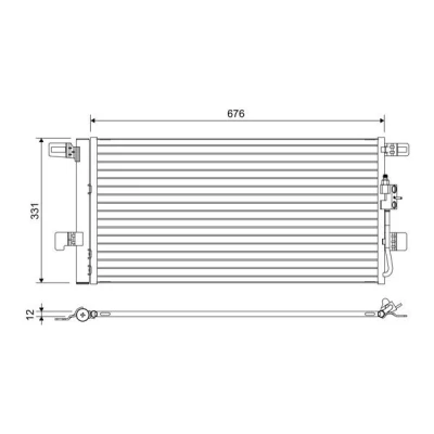 Billede af VALEO 822648 Kondensator med tørrer Aluminium 331