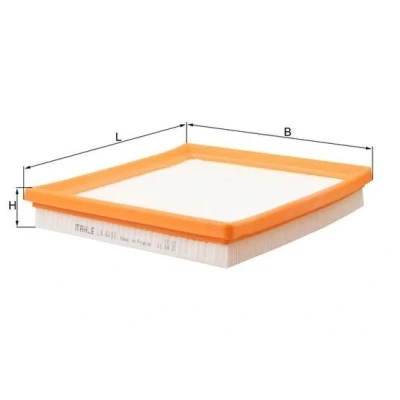 Billede af MAHLE ORIGINAL LX 4418 Luftfilter 32,3 192 206,2 Filterindsats VOLKSWAGEN: Polo V Hatchback, Golf 7, 7 Variant, SKODA: Octavia 3 Schrägheck