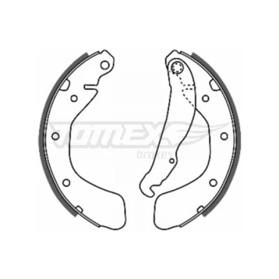 Billede af TOMEX brakes TX 20 17 Bremsebakker bagaksel 200 28 OPEL: Corsa C Hatchback, Astra F CC, Caravan
