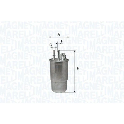 Billede af MAGNETI MARELLI 153071760220 Brændstoffilter Ledningsfilter Diesel FIAT: Punto Evo Hatchback, Grande Fiorino III Van / Stationcar