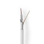 Billede af Coax Kabel 4G / LTE secure 75 Ohm Triple afskærmet Eca 100.0 m Runde PVC Hvid Rulle