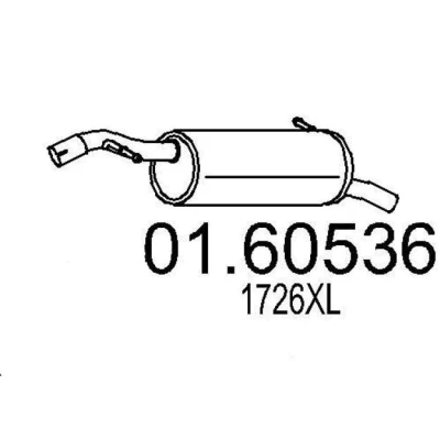 Billede af MTS 01.60536 Lydpotte 950 CITROËN: C3 I Hatchback