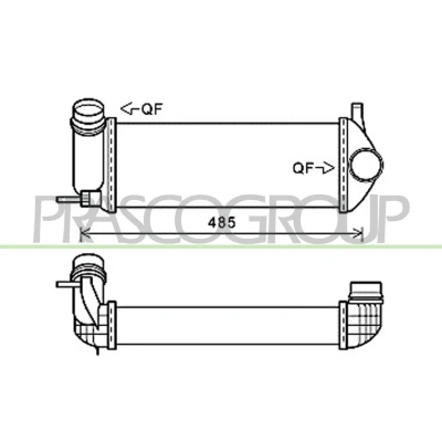 Billede af PRASCO RN918N002 Intercooler med lynkobling