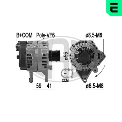 Billede af ERA 209607 Generator 14V 190A MERCEDES BENZ: C klasse Sedan, E T modell