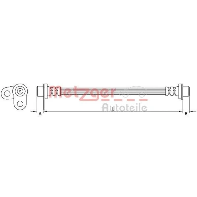 Billede af METZGER 4110747 Bremseslange 278
