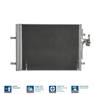 Billede af NISSENS 940155 Kondensator med tørrer Aluminium 623 R 134a VOLVO: V70 3, V60 I