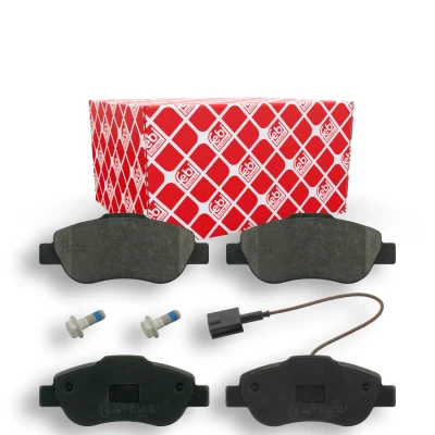 Billede af FEBI BILSTEIN 16841 Bremseklodser foraksel Inkl. slidadvarselskontakt med skruesæt FIAT: Panda II Hatchback, 500 C Cabriolet, FORD: KA Hatchback
