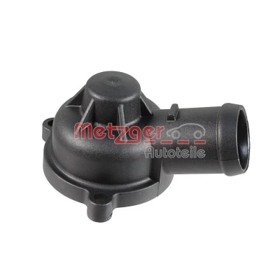 Billede af METZGER 4010433 Kølemiddelflange Termostat uden pakning VOLKSWAGEN: Golf 5, Passat B6 Variant, Sedan, SEAT: Toledo 4, Córdoba II Sedan