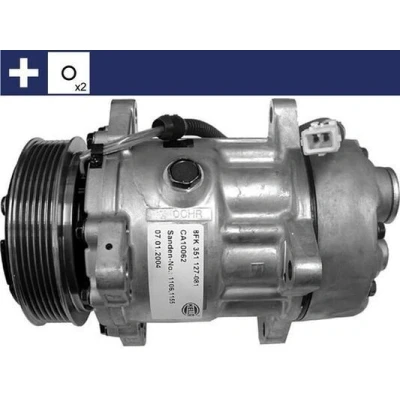 Billede af MAHLE ORIGINAL ACP 360 000S Kompressor SD7V16 12 PAG 46 R 134a med tætningsring PEUGEOT: 206 Hatchback, CITROËN: C5 II Hatchback