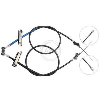 Billede af A.B.S. K17442 Håndbremsekabel 1480, 1480 Tromlebremse FORD: Focus Mk1 Hatchback