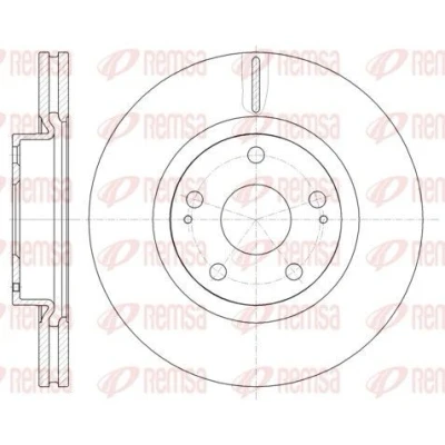 Billede af REMSA 61050.10 Bremseskiver foraksel 295, 295 26 5 ventileret TOYOTA: Avensis III Stationcar, II Station Wagon, Verso