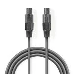 Billede af Speaker Cable 2 Pin Hunstik 5.00 m Runde PVC Mørkegrå Kartonhylster