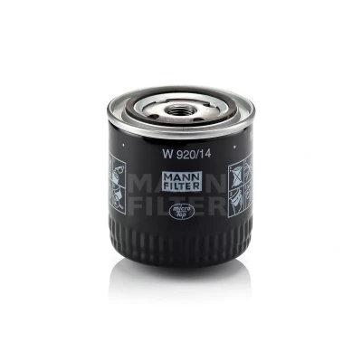 Billede af MANN filter W 920/14 Oliefilter 3/4 16 UNF med en returløbs stop ventil Påskruet NISSAN: Patrol Hardtop, GR 4 SUV, Pick Up