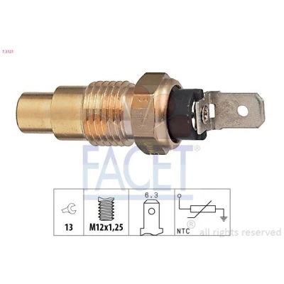Billede af FACET 7.3121 Kølevæsketemperatur Sensor Made in Italy OE Equivalent