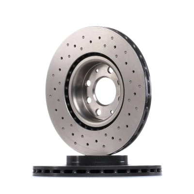 Billede af BREMBO XTRA LINE 09.4939.3X Bremseskiver 284 22 4 perforeret/indv. ventileret coatet højkarboniseret med skruer OPEL: Corsa E Hatchback