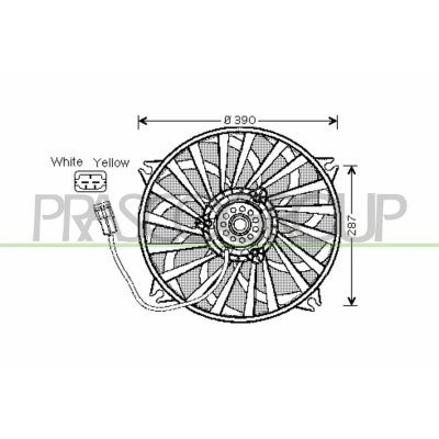 Billede af PRASCO CI520F001 Køleventilator 390 460
