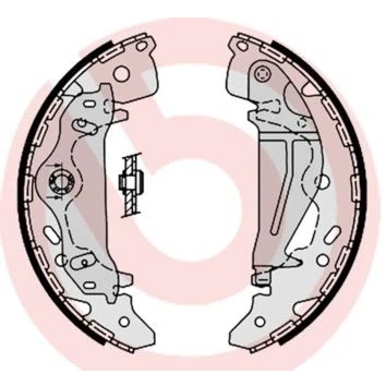 Billede af BREMBO S 30 521 Bremsebakker 295 54 med håndbremsegreb