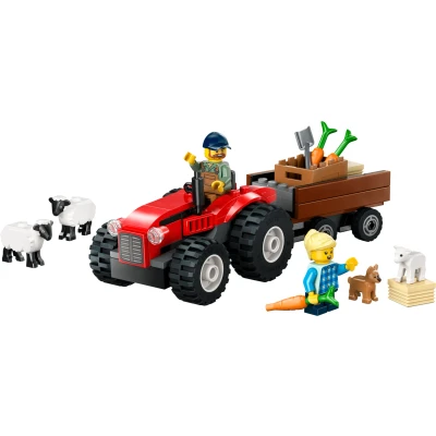 Billede af LEGO City 60461 Rød traktor med anhænger og får