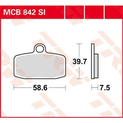 Billede af TRW Sinter Offroad MCB842SI Bremseklodser