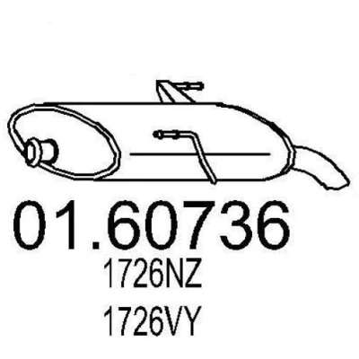 Billede af MTS 01.60736 Lydpotte 615 PEUGEOT: 206 SW
