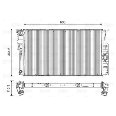 Billede af VALEO 735453 Radiator Aluminium 365 600 34 BMW: 1 Hatchback, 3 Sedan